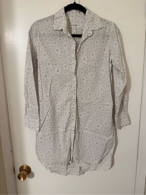 Amina Rubinacci Size 42 Made in Italy Button-Up Long Sleeve Dress
